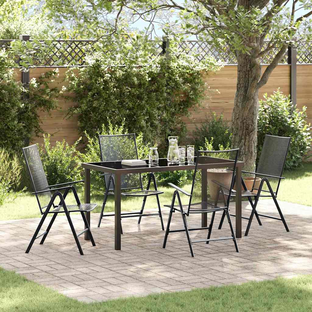 Conjunto de Comedor de Jardín 5 pcs Antracita