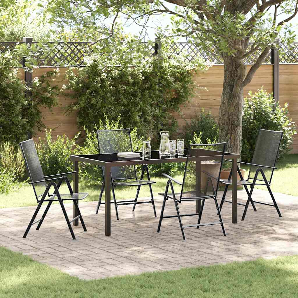 Conjunto de Comedor de Jardín 5 pcs Antracita