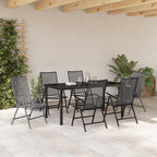 Conjunto de Comedor de Jardín 7 pcs Antracita