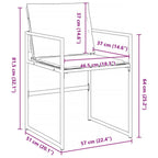 Conjunto de Comedor de Jardín 9 pcs Negro 200 x 80 x 73 cm