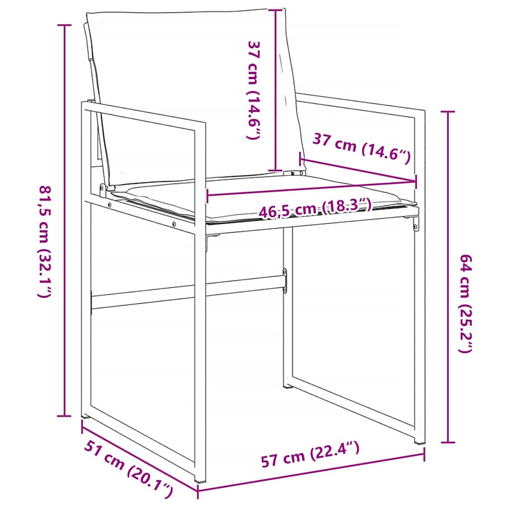 Conjunto de Comedor de Jardín 9 pcs Blanco 200 x 80 x 73 cm