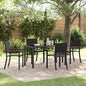 3-piece Black Outdoor Dining Set