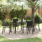 3-piece Black Outdoor Dining Set