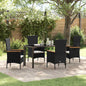 Conjunto de Comedor de Jardín con cojín 3 pcs Gris