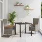 Conjunto de Comedor de Jardín con cojín 3 pcs Gris
