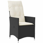 Conjunto de Comedor de Jardín 5 pcs Negro ratán sintético