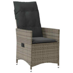 Conjunto de Comedor de Jardín 5 pcs Gris ratán sintético