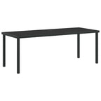 Conjunto de Comedor de Jardín 9 pcs Negro ratán sintético