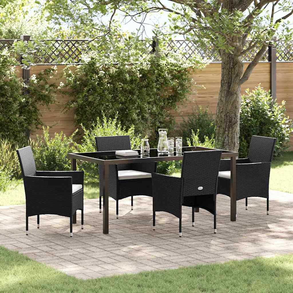 Conjunto de Comedor de Jardín 3 pcs Beige ratán sintético
