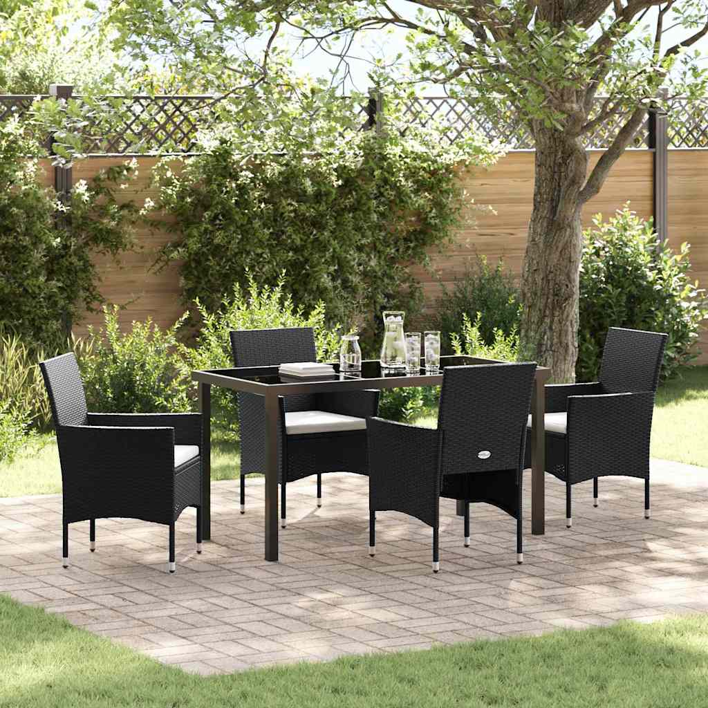 Conjunto de Comedor de Jardín 3 pcs Beige ratán sintético
