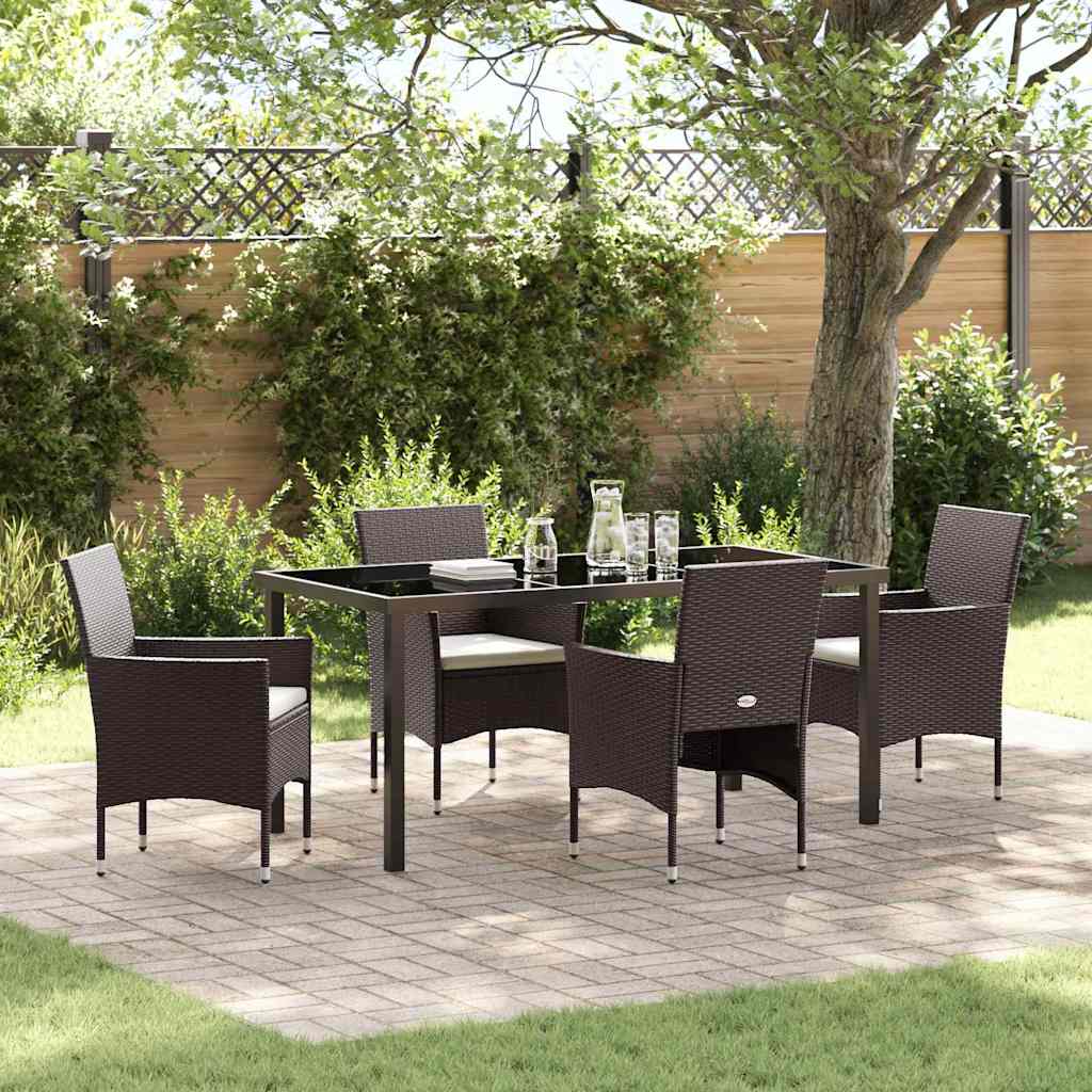Conjunto de Comedor de Jardín 3 pcs Beige ratán sintético