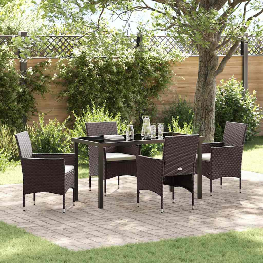 Conjunto de Comedor de Jardín 3 pcs Beige ratán sintético