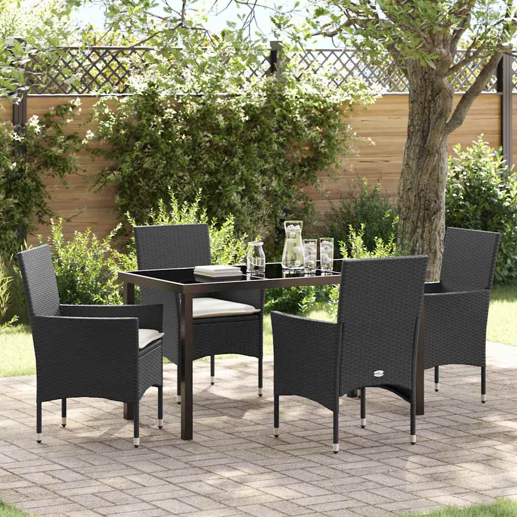Conjunto de Comedor de Jardín 3 pcs Beige ratán sintético