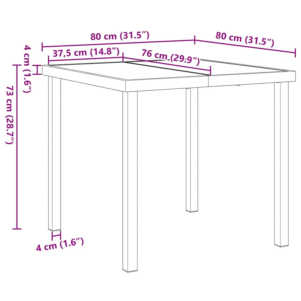 Conjunto de Comedor de Jardín 3 pcs Beige ratán sintético