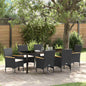 Conjunto de Comedor de Jardín 5 pcs Beige ratán sintético