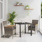 Conjunto de Comedor de Jardín 3 pcs Beige ratán sintético
