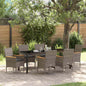 Conjunto de Comedor de Jardín 5 pcs Beige ratán sintético