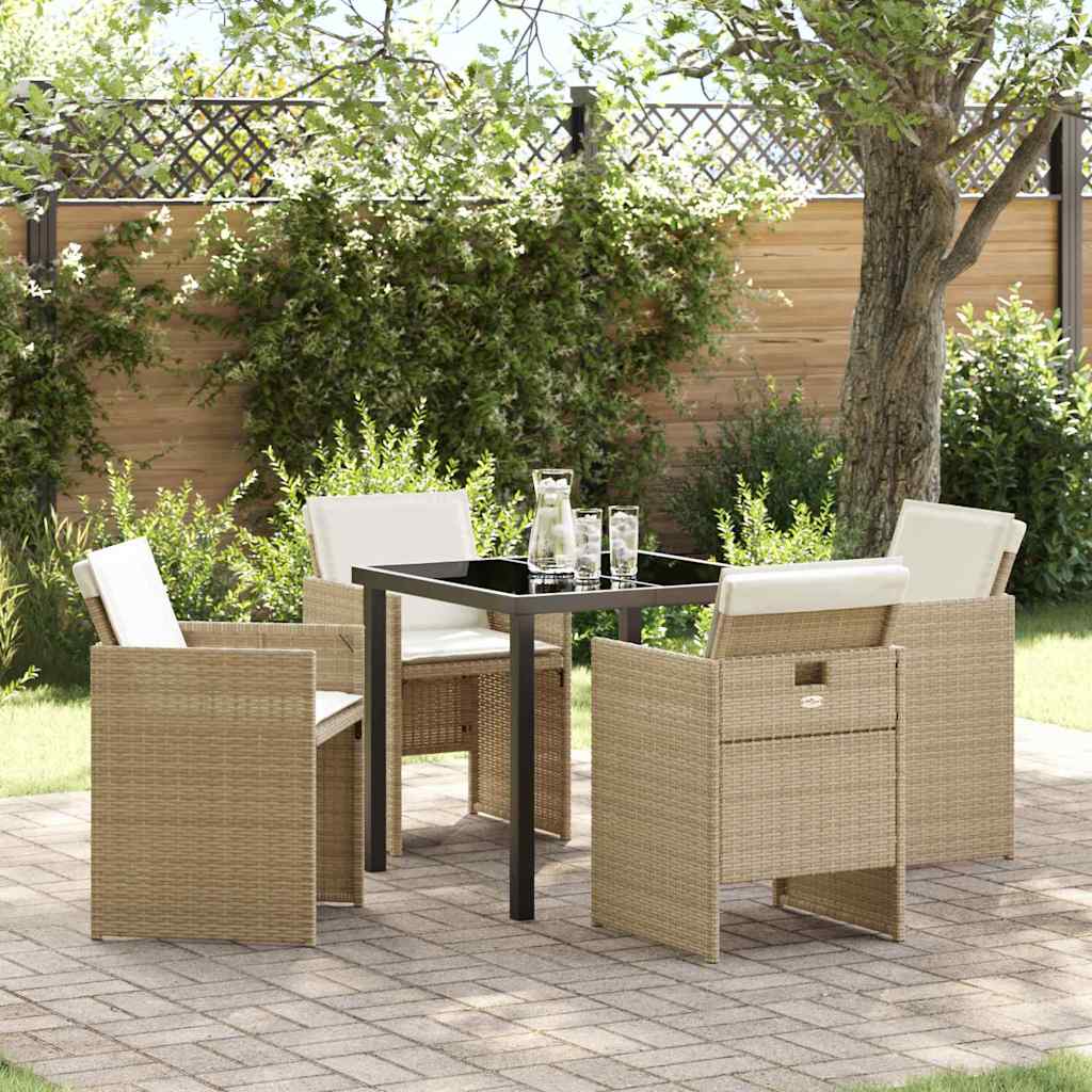 Conjunto de Refeição de Jardim 11 peças Preto Aço