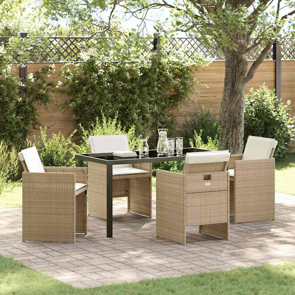 Conjunto de Refeição de Jardim 11 peças Preto Aço