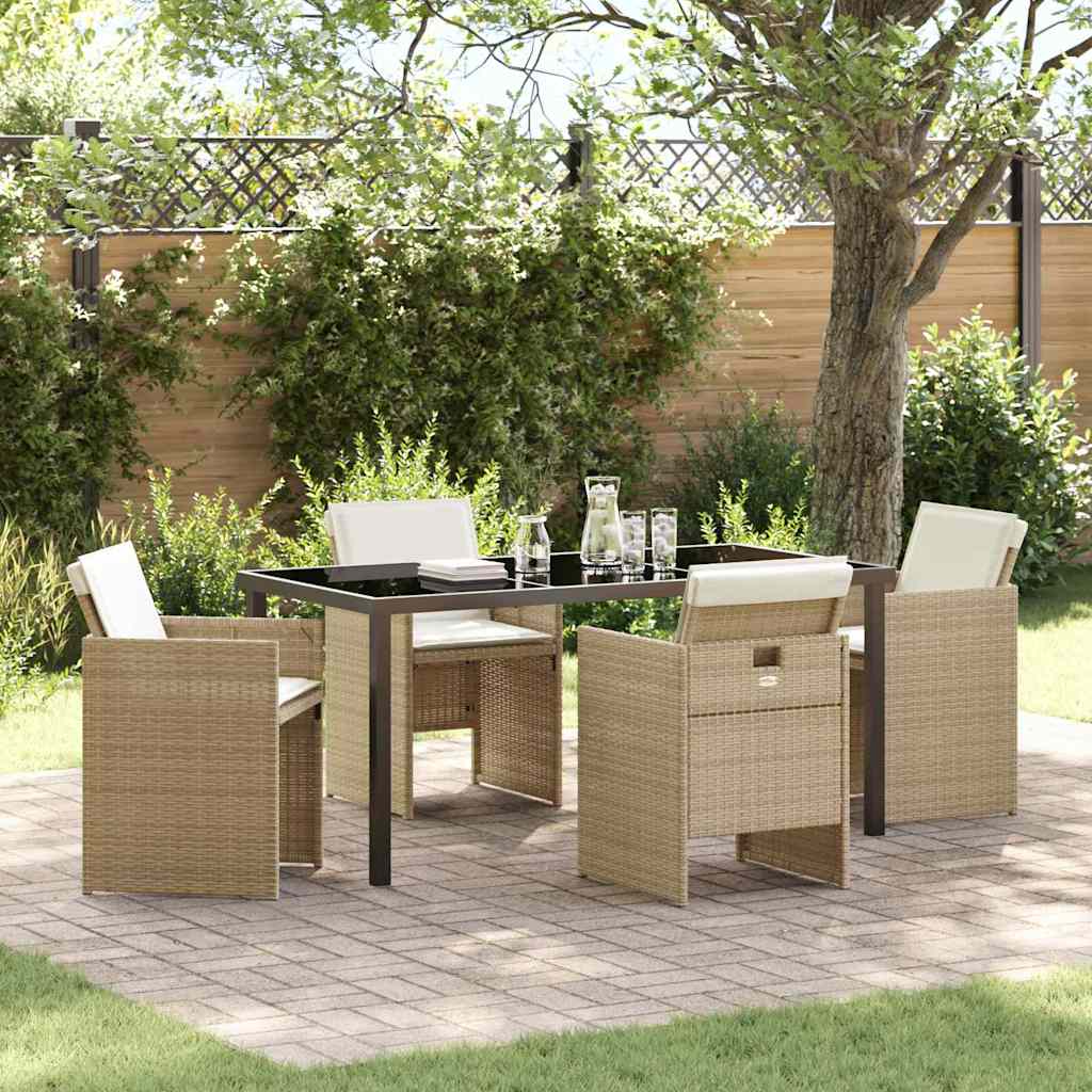 Conjunto de Refeição de Jardim 11 peças Preto Aço