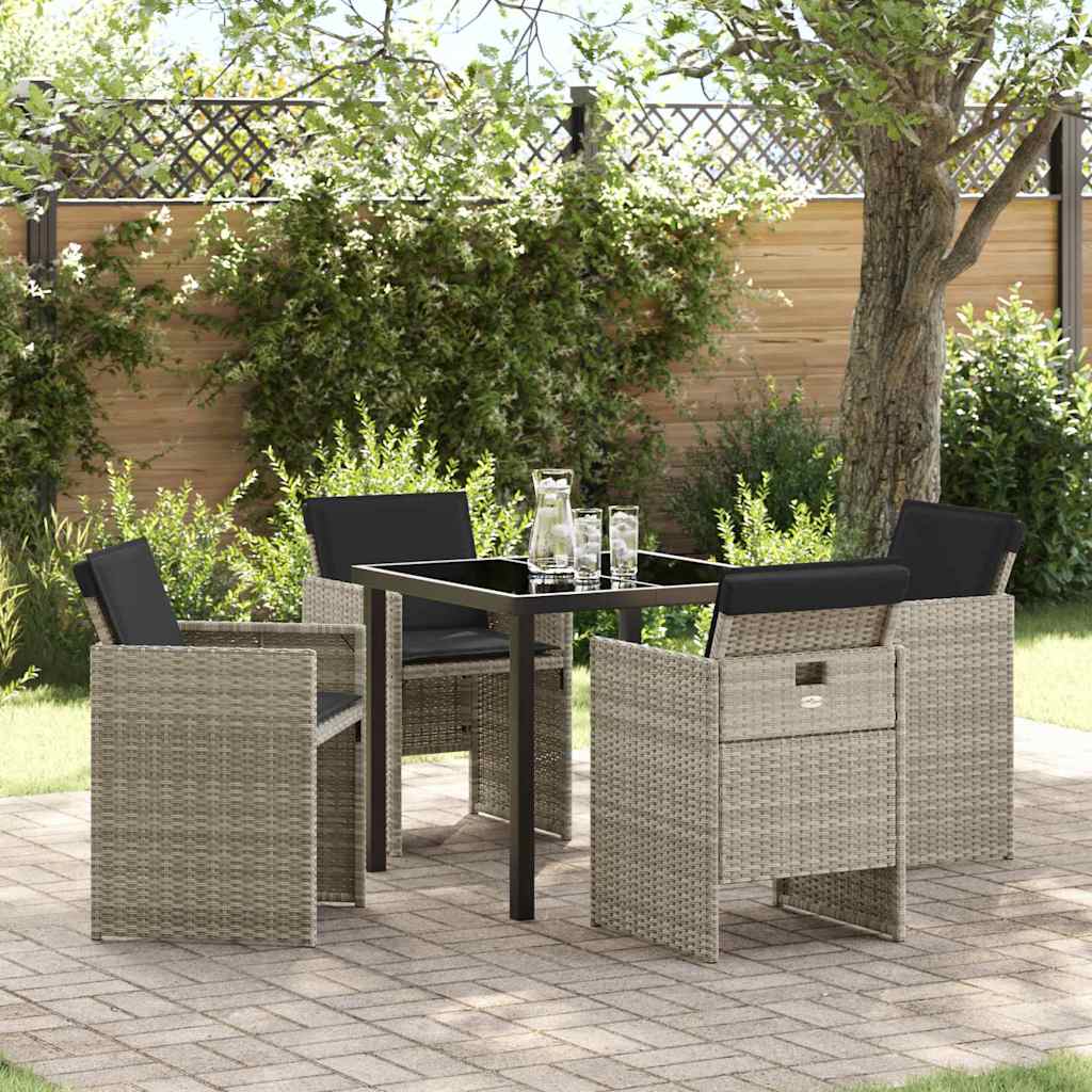 Conjunto de Refeição de Jardim 11 peças Preto Aço
