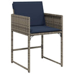 Conjunto de Comedor de Jardín 5 pcs Gris ratán sintético