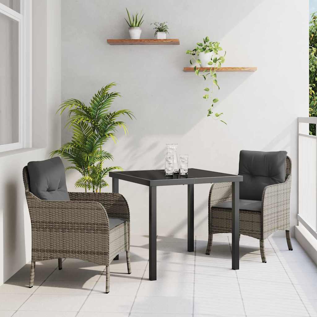 Conjunto de Comedor de Jardín 11 pcs Antracita Polipropileno