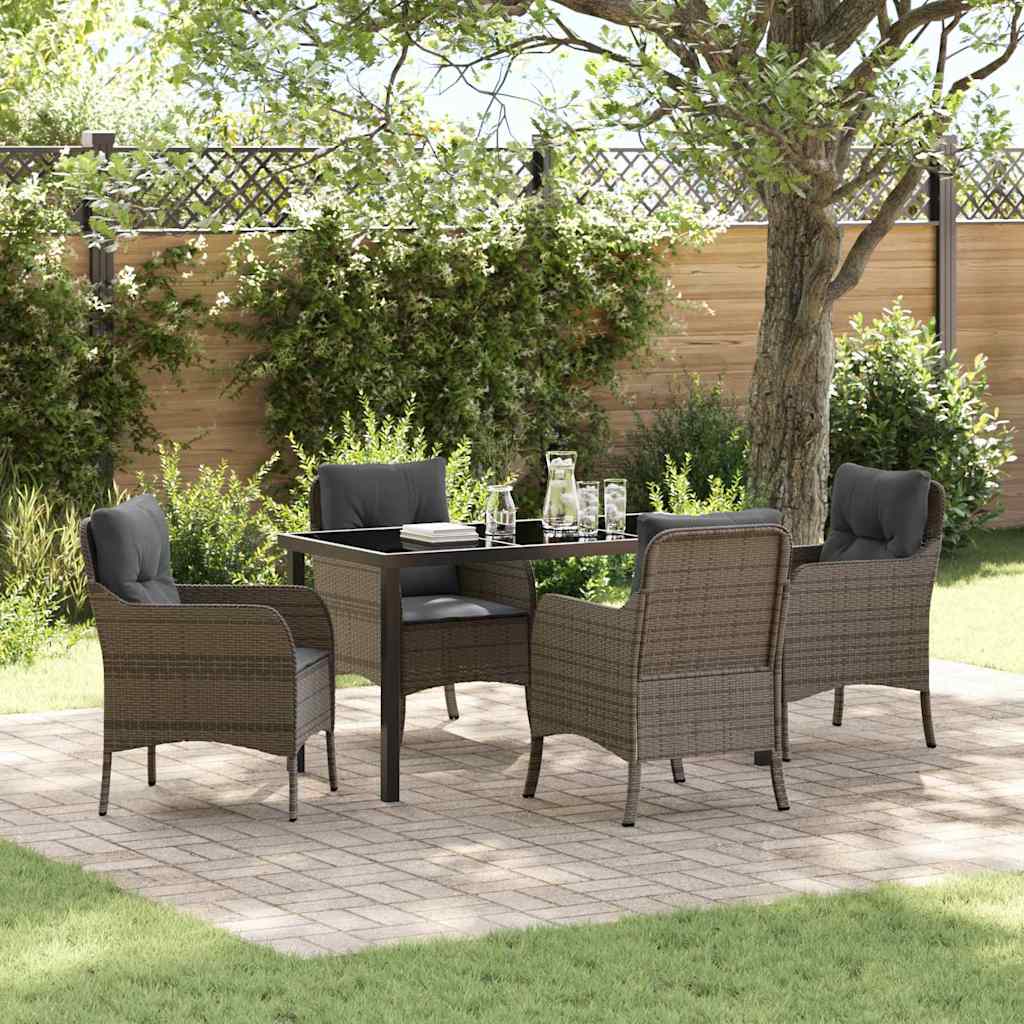 Conjunto de Comedor de Jardín 11 pcs Antracita Polipropileno