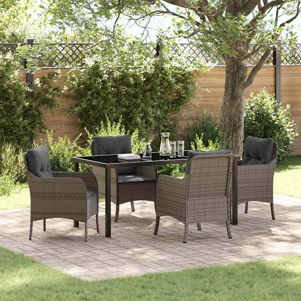 Conjunto de Comedor de Jardín 11 pcs Antracita Polipropileno