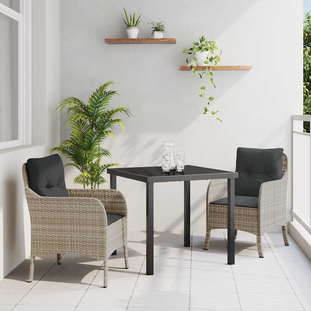 Conjunto de Comedor de Jardín 11 pcs Antracita Polipropileno