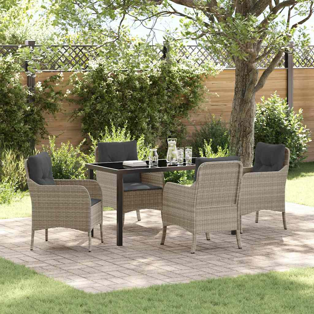 Conjunto de Comedor de Jardín 11 pcs Antracita Polipropileno