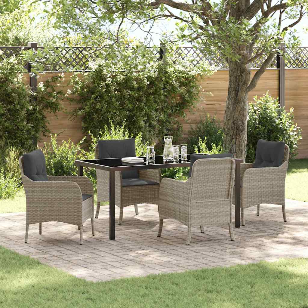 Conjunto de Comedor de Jardín 11 pcs Antracita Polipropileno