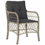 Conjunto de Comedor de Jardín 5 pcs Gris Claro ratán sintético