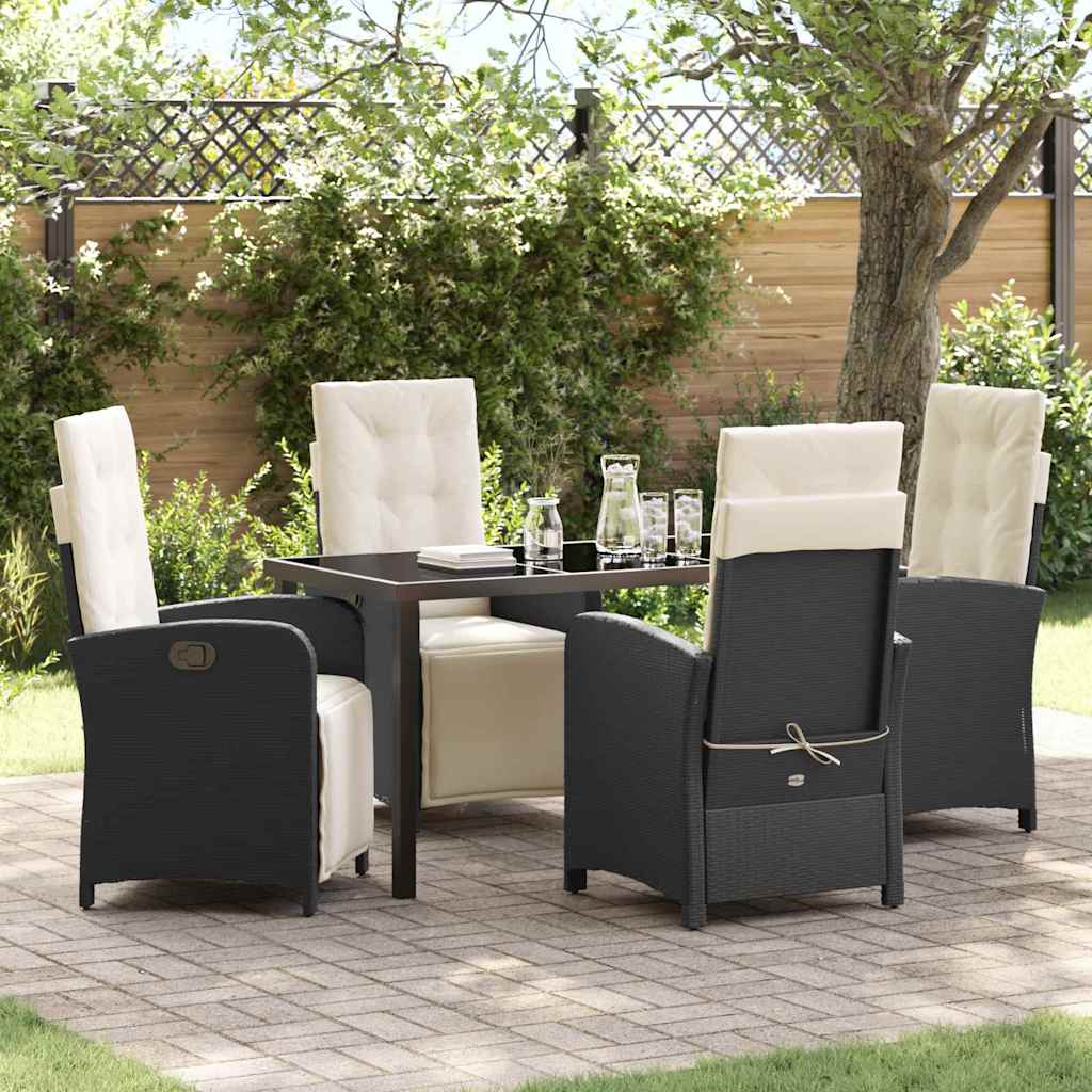 Conjunto de Comedor de Jardín 3 pcs Beige ratán sintético
