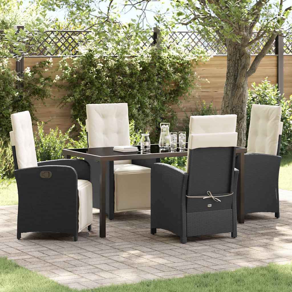 Conjunto de Comedor de Jardín 3 pcs Beige ratán sintético