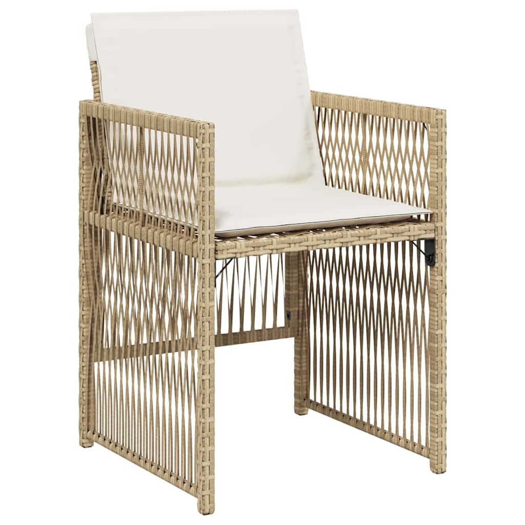 Conjunto de Comedor de Jardín 5 pcs Beige