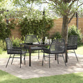 Conjunto de Comedor de Jardín 3 pcs Gris ratán sintético