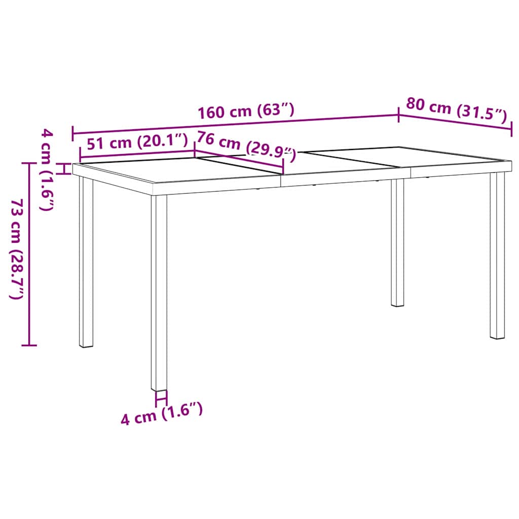 Conjunto de Comedor de Jardín 7 pcs Gris ratán sintético