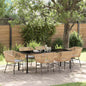 Conjunto de Comedor de Jardín con cojín 3 pcs Gris