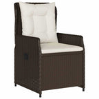 Conjunto de Comedor de Jardín 7 pcs Marrón ratán sintético