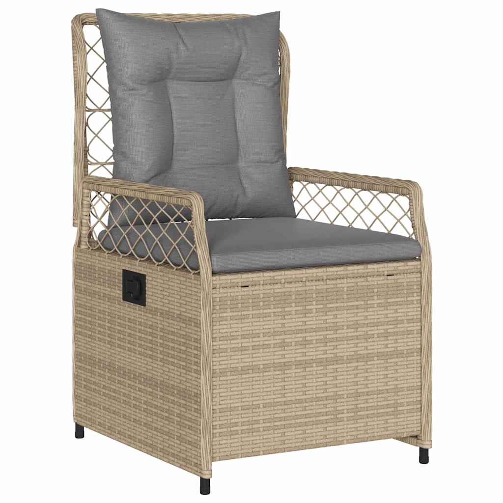 Conjunto de Comedor de Jardín 5 pcs Beige y Gris Claro