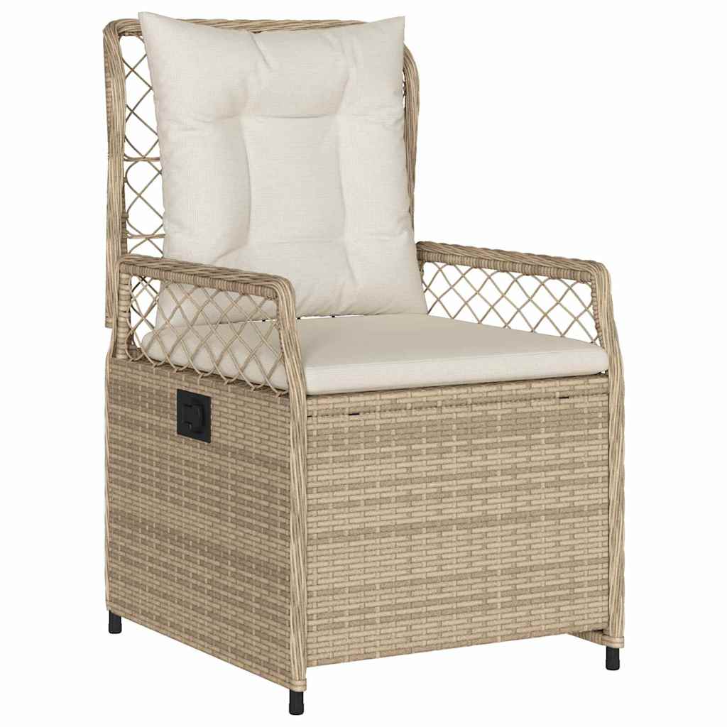 Conjunto de Comedor de Jardín 5 pcs Beige y crema