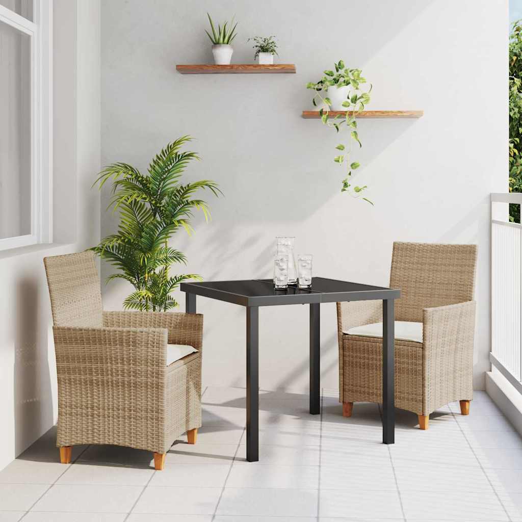 Conjunto de Refeição de Jardim 11 Peças Preto Aço