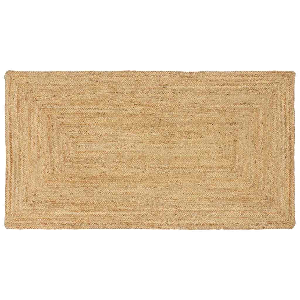 Alfombras de área Cuadrado Verde oliva 200 x 200 cm yute