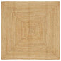 Alfombras de área Cuadrado Verde oliva 200 x 200 cm yute