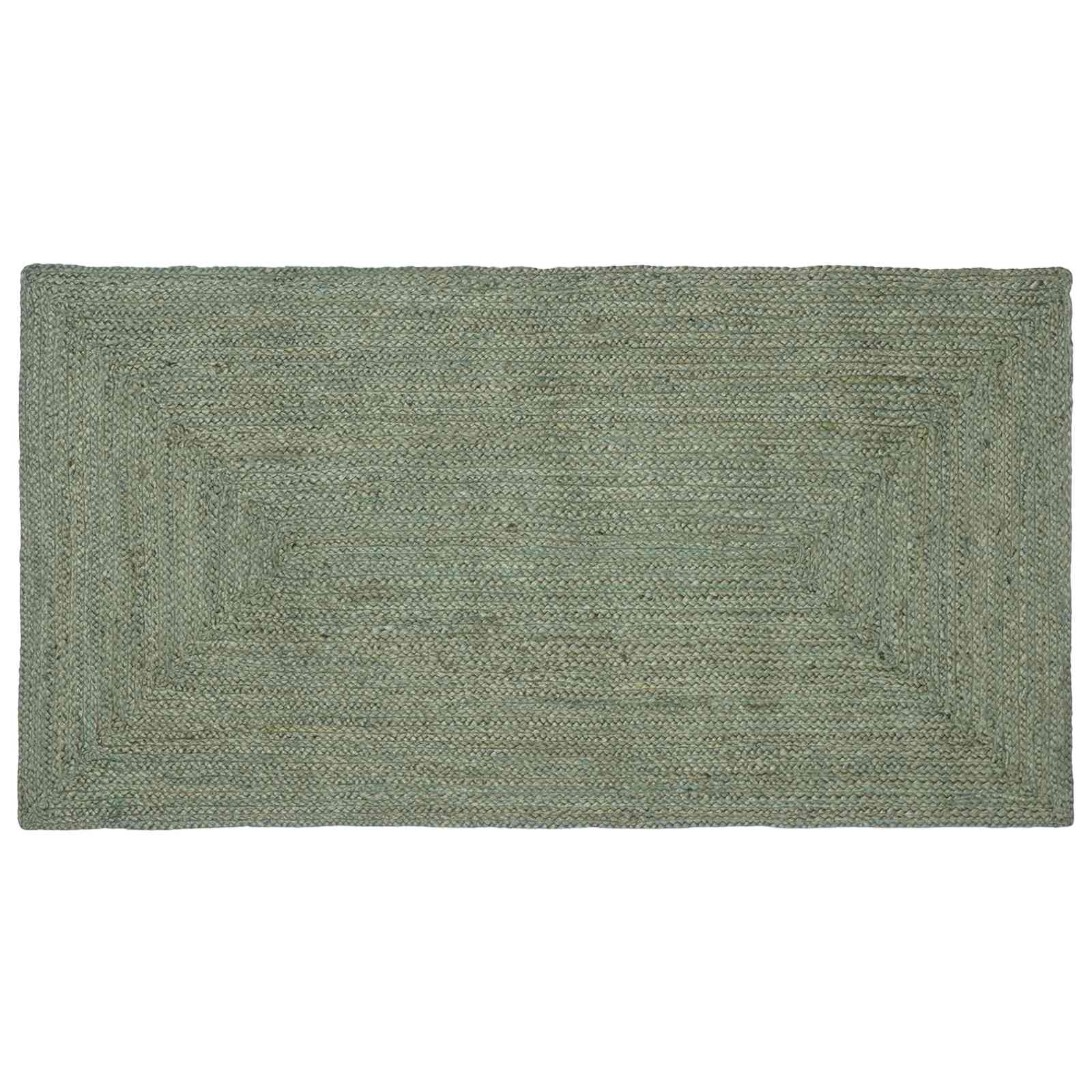 Alfombras de área Cuadrado Verde oliva 200 x 200 cm yute