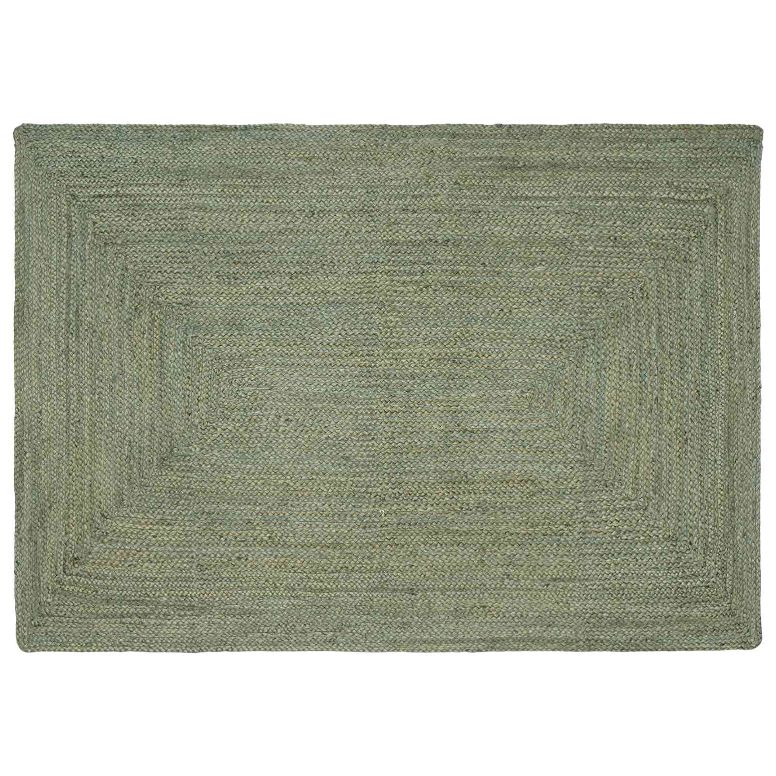 Alfombras de área Cuadrado Verde oliva 200 x 200 cm yute