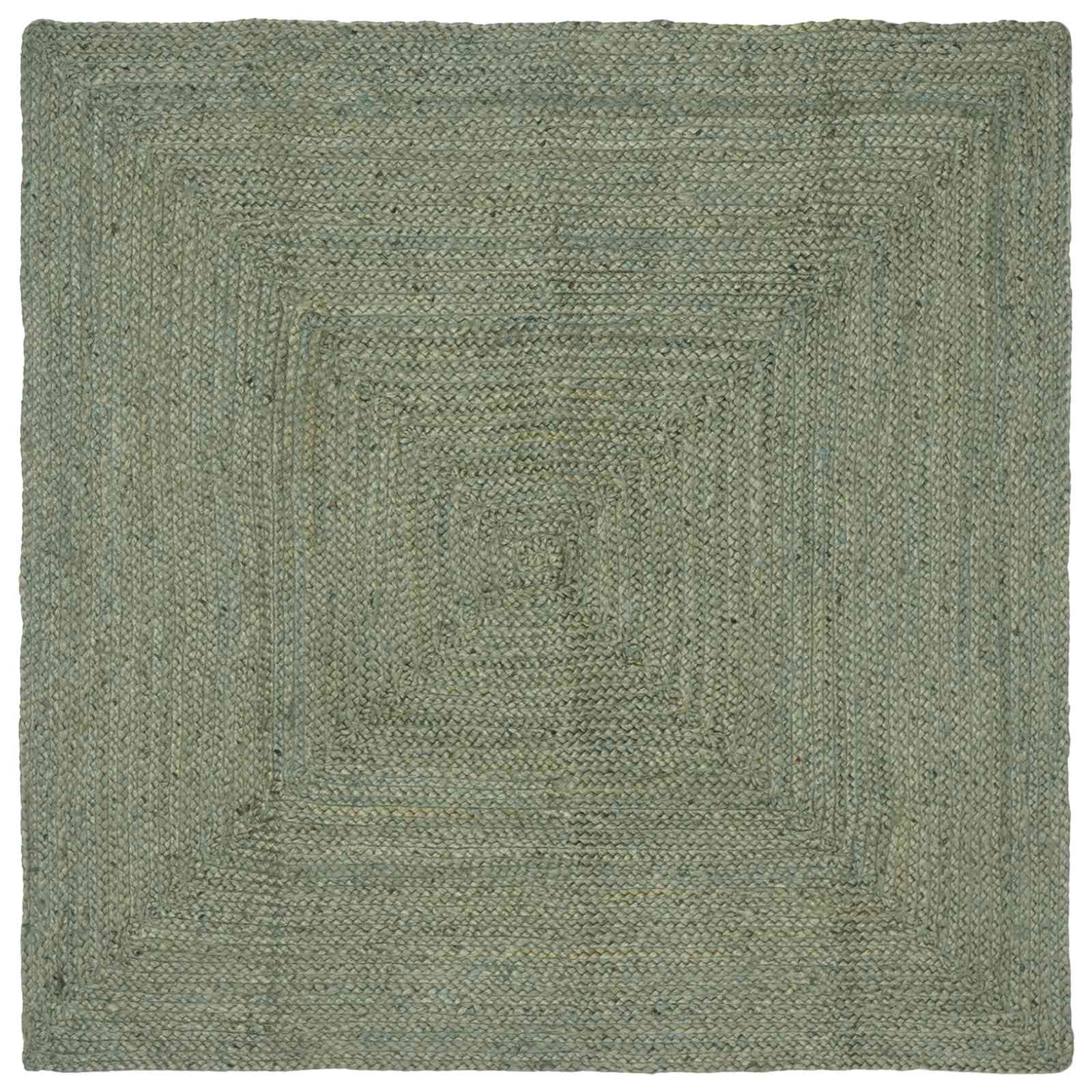 Alfombras de área Cuadrado Verde oliva 200 x 200 cm yute