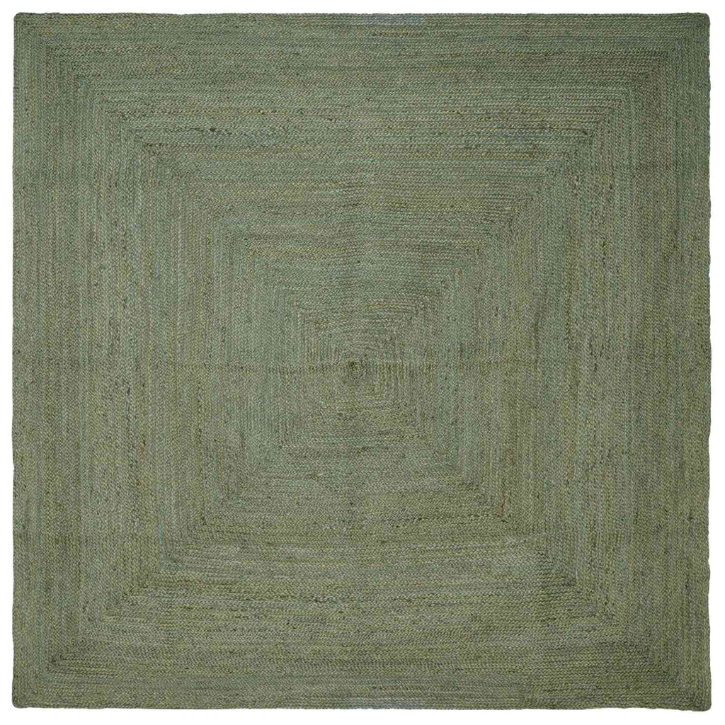 Alfombras de área Cuadrado Verde oliva 200 x 200 cm yute