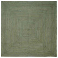 Alfombras de área Cuadrado Verde oliva 200 x 200 cm yute